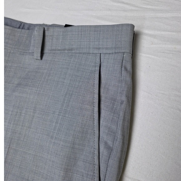 bar III 2 Piece Suit Mens 40S Pants 32x30 Light Grey Wool Blend Business Casual - Picture 12 of 16